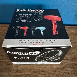 🇮🇹 New BaBylissPRO Italian Diffuser - Model BABDF1  Fits Volare V1 & Portofino